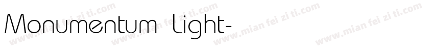Monumentum Light字体转换